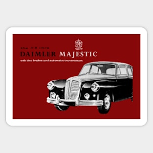 1950s LUXURY DAIMLER - advert Sticker